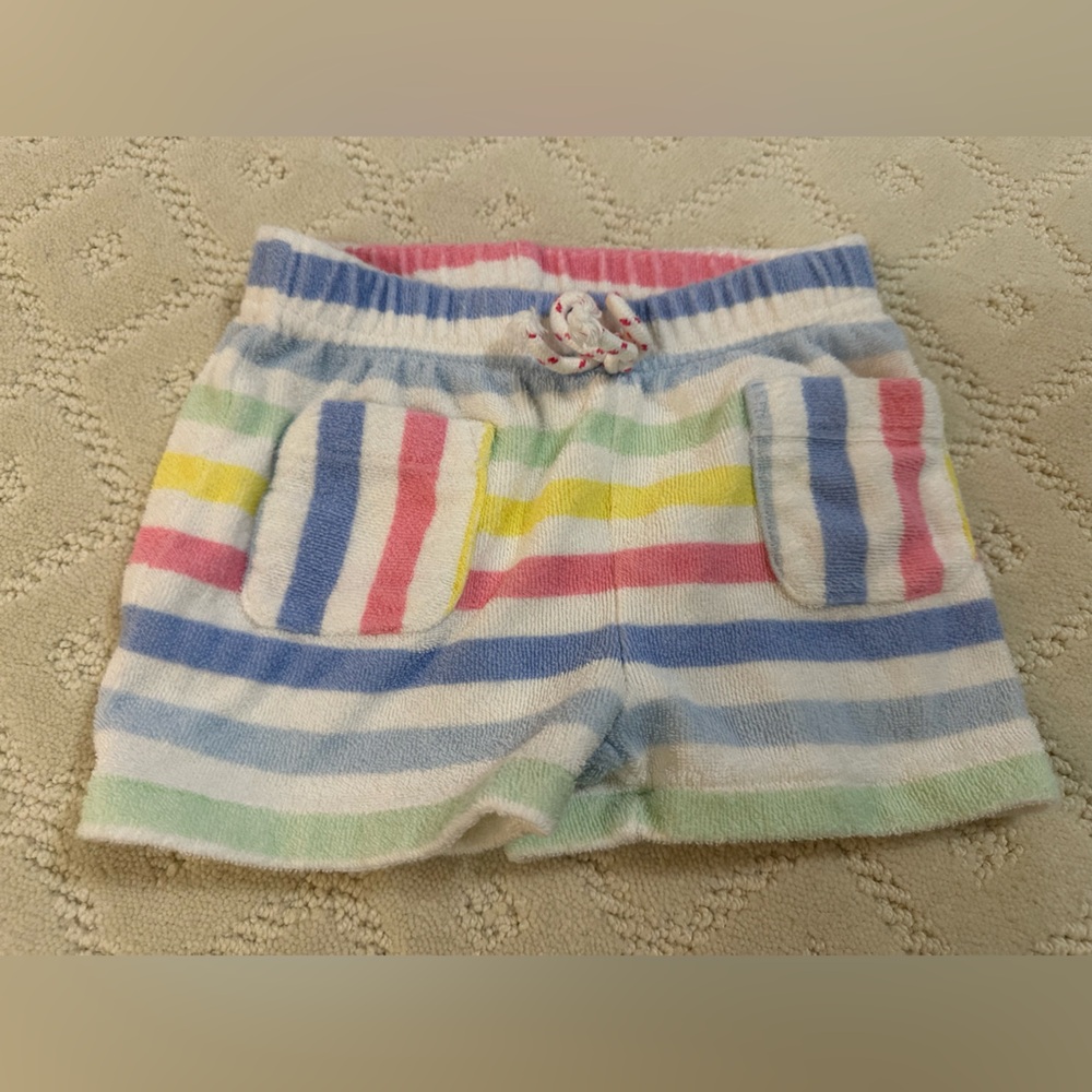 Colorful Striped Joules Shorts
Size 5